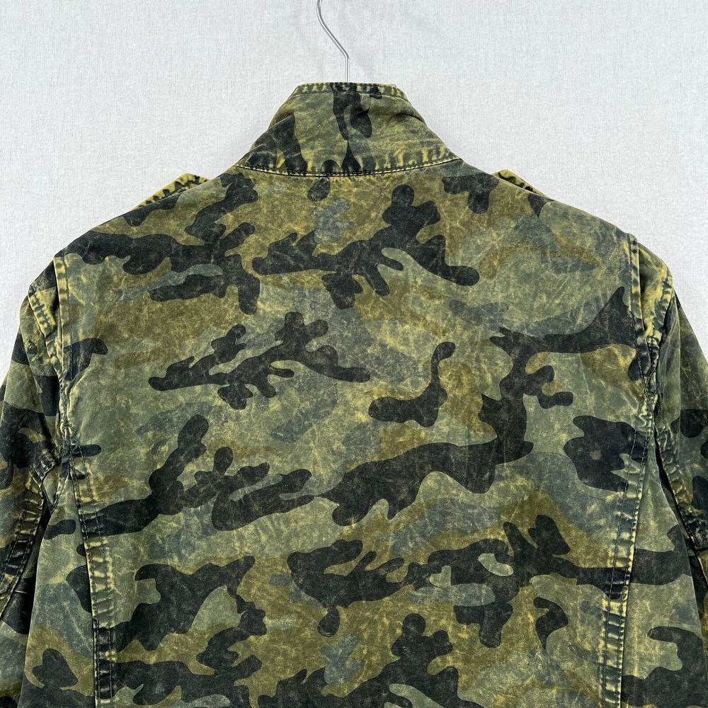 DL1961 Beekman Jacket Jacket Women XS Green Camo Utility Military Field Cotton - Picture 5 of 16